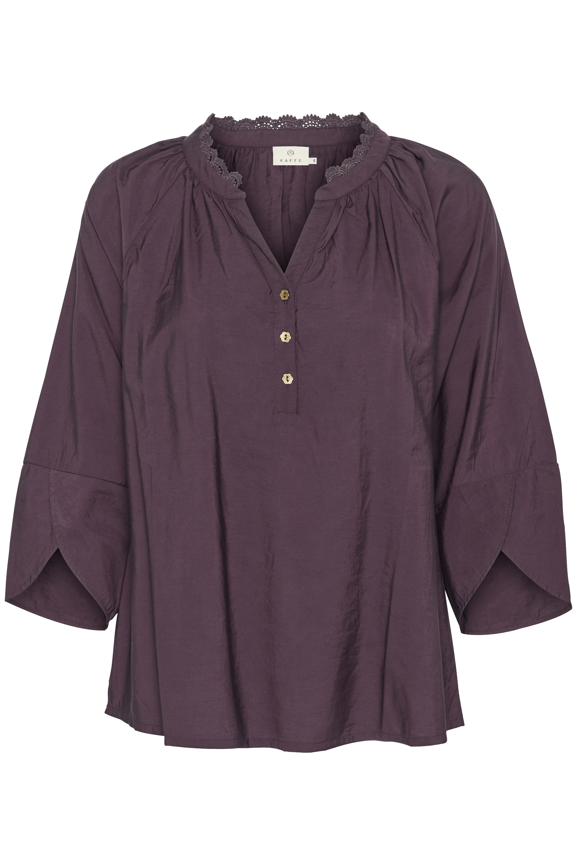 Langarm-Bluse Loose fit Fudge wine Image