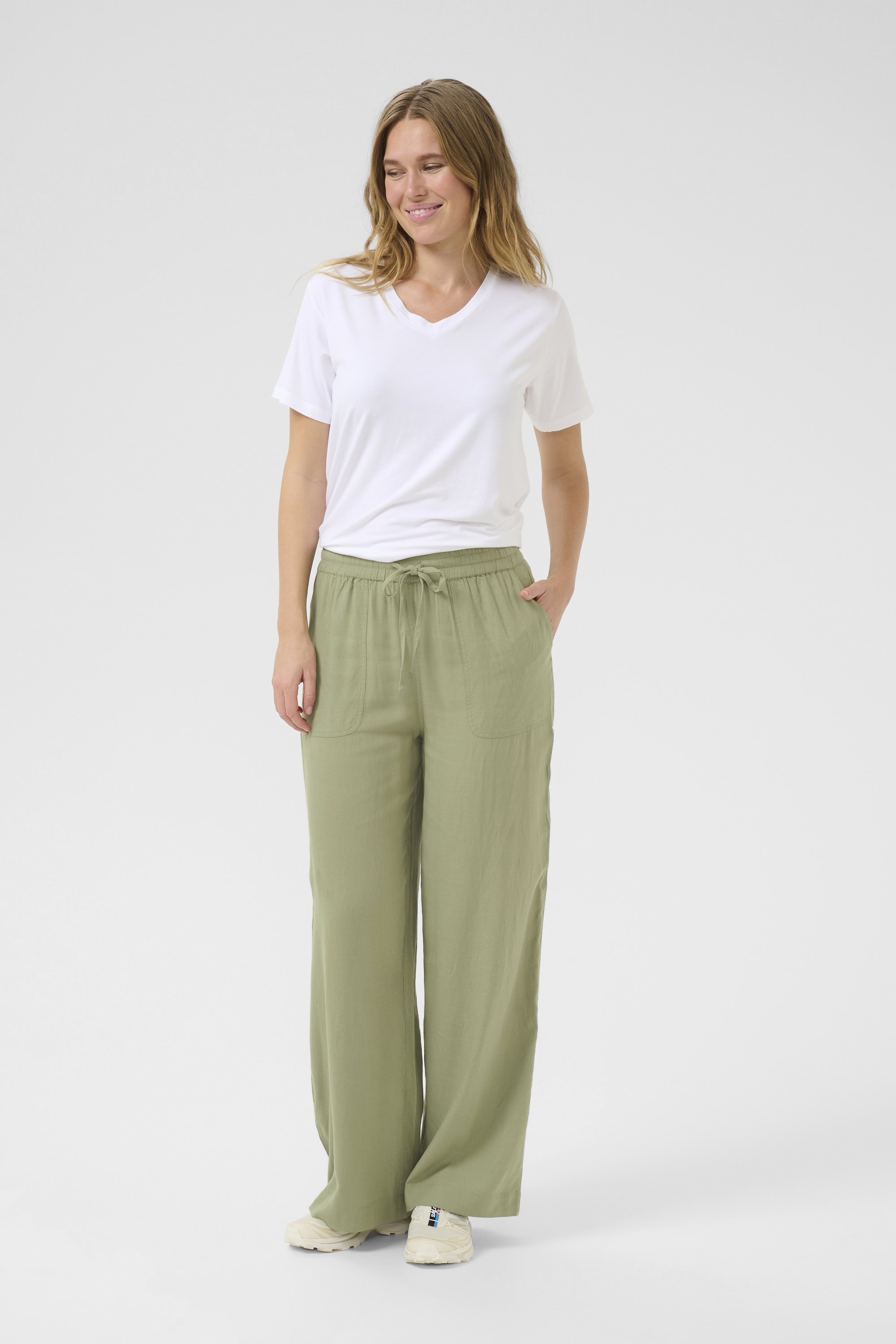 Pants Suiting Relaxed fit Oil Green Image