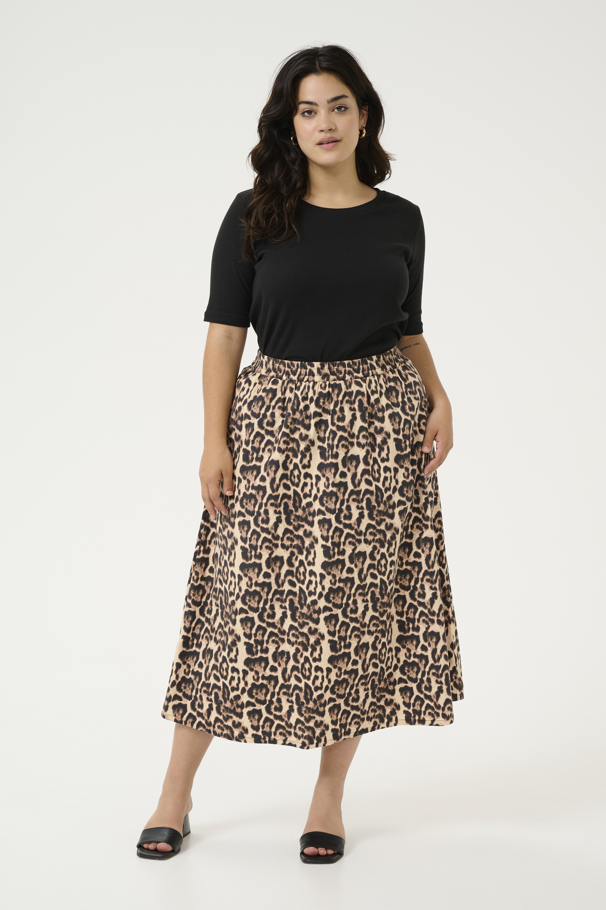 Rock A-shape Naturel Leopard Print Image