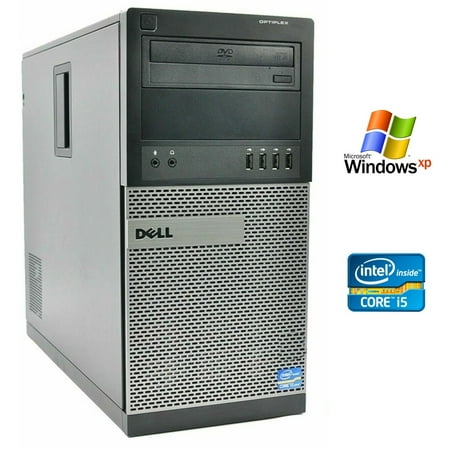Restored Dell OptiPlex MT Desktop Computer Intel Core i5 4GB Ram 500GB HDD Windows XP Pro (Refurbished)