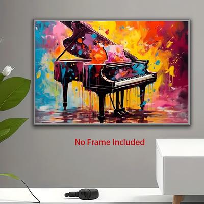 TEMU 1pc Wall Art Poster, Decorative Aesthetic Music Themed For Decoration, Artistic Festival Gift Image