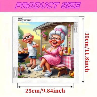 TEMU 5d Diy Diamond Painting 50x50cm, . Unframed Crystal Decorative Gift Birthday Gift Adult Embroidery Mosaic Beginner Kit, Suitable For Home And Room Wall Decoration Image