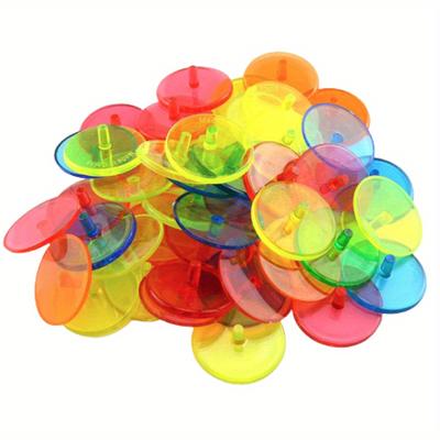 TEMU 1 Set 20pcs Plastic Transparent Golf Ball Position Marker Mixed Colors Round Golf Ball Markers(random Color)