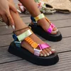 Plattform Sandalen für Frauen Sommer Weibliche Casual Schuhe Plus Größe 36-45 Strand Schuhe Farbe