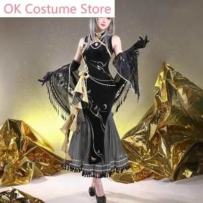 Honkai: Star Rail Trailblazer Stelle Spiel Anzug elegante schlanke Kleid Cosplay Kostüm Halloween Party Outfit Frauen Image