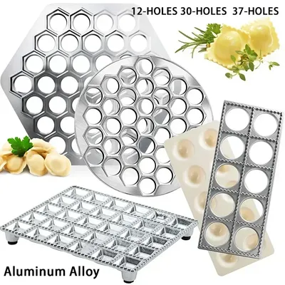 Ravioli Mold Dumpling Mould DIY Dumpling Maker Ravioli Maker Mould Alloy Aluminum Ravioli Stamp Cutter Mold Kitchen Tools