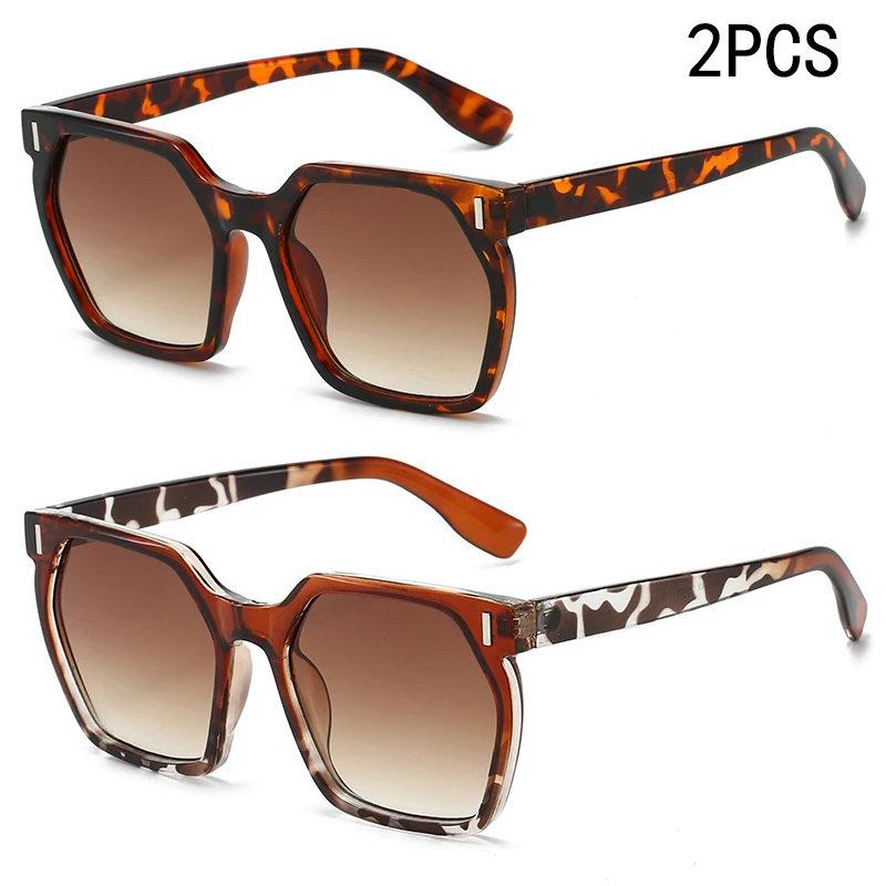 2PCS Neue Stil Von Personalisierten Platz frauen Sonnenbrille frauen Farbverlauf Mode Sonnenbrillen Trendy Auto Sonnenbrille M6249 Image