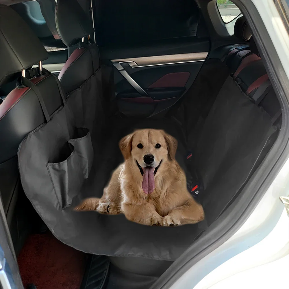 600D Oxford Tuch Hund Auto Sitz Abdeckung Wasserdichte Haustier Reise Hund Träger Hängematte Auto Sitz Schutz Matte mit Lagerung Tasche Image