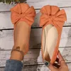 Frauen Mokassins Frühling Herbst Bowknot Süße Damen Schuh Quadratische zehe Vielseitig Ballerinas