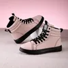 Mode Rosa Damen Sneaker Plattform High Top Schuhe Herren Skateboard Schuhe Bequeme leichte Damen
