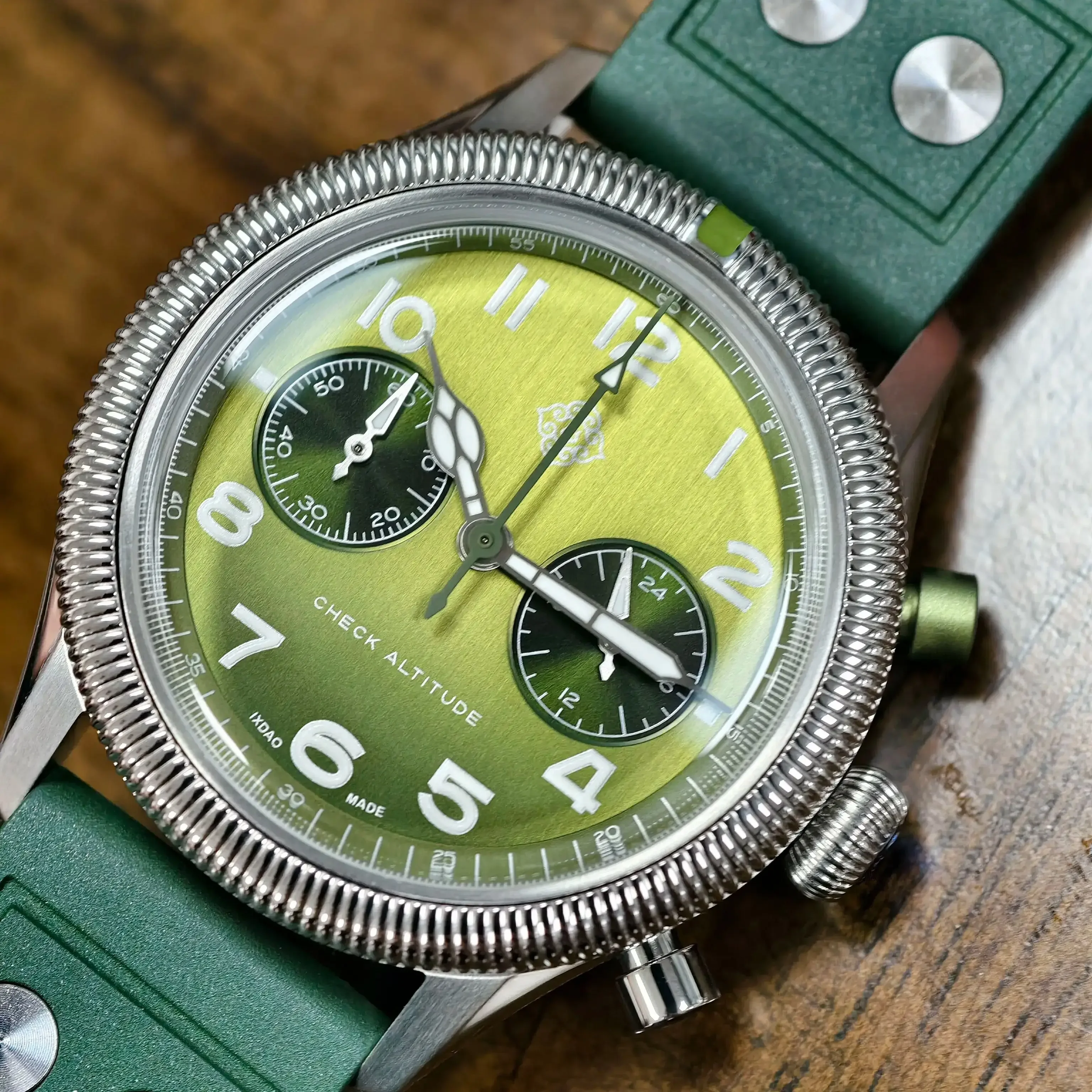 2025 neue IXDAO IPOSE Quarz Sport Herrenuhr Edelstahl 10 bar Tauchen BWG-9 Pilot Peregrine Falcon Timing Uhr reloj hombre Image