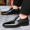 Neue Große Größe 38-48 Plattform Business Kleid Schuhe für Männer Designer Patent Leder Schuhe