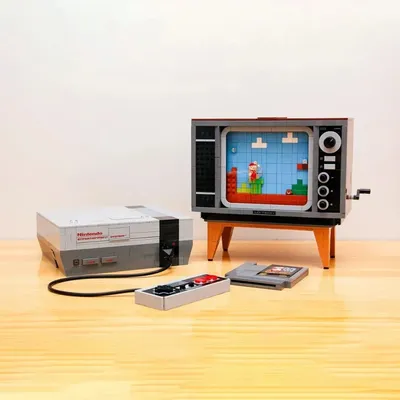 2646PCS NES Nintendo Entertainment System Modell Bausteine Spielzeug Ziegel Super Marioed TV Spielkonsole Kompatibel 71374