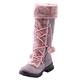 ARtray Women's Snow Boot Warm Lined Snow Boots Cute Girls Boots Ultra Comfortable Barefoot Shoes Durable Lightweight Winter Boots Women Outdoor Hiking Shoes Trekking Shoes Mountain Shoes, purple, 6 UK