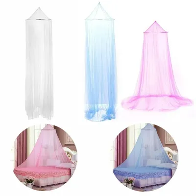 Hanging Mosquito Net Princess Dome Foldable Bed Cover Hanging Fly Proof Net Protective Bed Tent Floor Mosquito Net Bed Tent