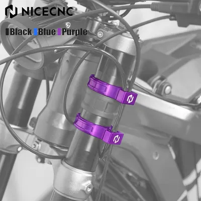 NICECNC For 2025 2024 Sur-ron Light Bee X Surron Light Bee S L1E Surron Ebike Front Fork Hose Guide Brake Line Clamp Holder Kit