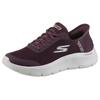 Slip-On Sneaker SKECHERS "GO WALK FLEX-GRAND ENTRY", Damen, Gr. 40, rot (burgunderrot), Textil, sportlich, Schuhe, Slipper mit Slip-ins zum Schlupfen