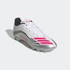 Fußballschuh ADIDAS PERFORMANCE "F50 MESSI CLUB KUNSTRASEN NEUERER GENERATION, HART- UND ASCHENPLÄTZE", Gr. 32, cloud weiß, lucid rot, silber metallic, Synthetik, sportlich, Schuhe, geeignet für Rasen- und Kunstrasenplätze