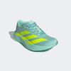 Laufschuh ADIDAS PERFORMANCE "ADIZERO EVO SL", Gr. 41, semi flash aqua, lucid lemon, mint ton, Synthetik, Textil, sportlich, Schuhe, angelehnt an das Design vom Adios Pro Evo