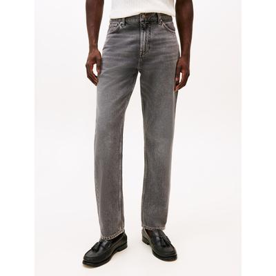 Straight-Jeans TOMMY HILFIGER, Herren, Gr. 32, Länge 32, arcade grau, Denim/Jeans, Obermaterial: 100% Baumwolle, casual, straight fit knöchellang, Jeans, in blauer Waschung Image