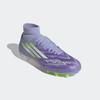 Fußballschuh ADIDAS PERFORMANCE "F50 SPARKFUSION LEAGUE FG/AG", Gr. 39, violet tone, lucid lemon, lila rush, Synthetik, Textil, sportlich, Schuhe, geeignet für Rasen- und Kunstrasenplätze