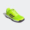 Hallenschuh ADIDAS PERFORMANCE "SPEEDCOURT IN KIDS", Gr. 34, lucid lemon, aurora metallic, aurora plum, Textil, Synthetik, sportlich, Schuhe, geeignet für jeden Hallensport