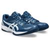 Hallenschuh ASICS "GEL-TASK 4", Gr. 48, mako blau, weiß, Synthetik, sportlich, Schuhe, für Hallensport