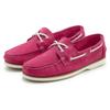 Bootsschuh ELBSAND, Damen, Gr. 37, pink, Obermaterial: 100% Rindsleder. Futter: 100% Rindsleder. Decksohle: 100% Lederimitat. Laufsohle: 100% Synthetik, unifarben, kontrastfarbene Details, klassisch, Schuhe, Slipper, Halbschuh, aus Leder