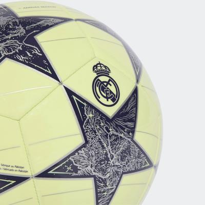 Fußball ADIDAS PERFORMANCE "UCL RM CLB" Gr. 5, almost lime, silber metallic, noble ink, Bälle, Kinder, 5, 0,4 g, Real Madrid, B:22,3cm in Gr. 5 H:17,3cm in Gr. 5 T:22cm in Gr. 5 Image