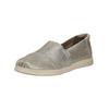 Slipper TOMS "TOMS Slipper Leder", Damen, Gr. 37, silber, Leder, casual, Schuhe