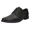 Schnürschuh BUGATTI, Herren, Gr. 45, grau, Lederimitat, casual, Schuhe, Anzugschuh, Business Schnürschuh mit modischem Fersen-Flag