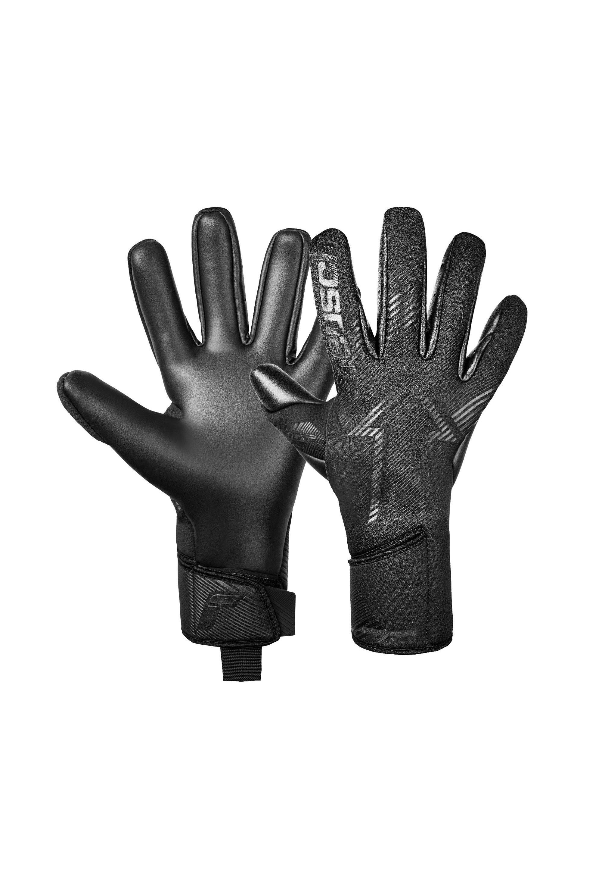 Torwarthandschuhe REUSCH "Fastgrip Duo", Damen, Gr. 10.5, schwarz, 59% Elastodien, 33% Polyester, 5% Polyurethan, 3% Polyamid, unifarben, Handschuhe, mit Hybrid Negative Cut Image