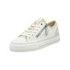 Sneaker MUSTANG SHOES "Mustang Shoes Sneaker Lederimitat/Textil", Damen, Gr. 38, weiß (weiß, beige), Lederimitat, Textil, casual, Schuhe