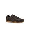 Schnürschuh GEOX "U SNAKE ORIGINAL", Herren, Gr. 41, braun (dunkelbraun), Veloursleder, Textil, casual, Schuhe, Schnürschuh, Freizeitschuh mit Geox Spezial Membrane