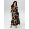 Midikleid ANISTON PLUS, Damen, Gr. 52, N-Gr, schwarz, beige, sanftes weiß, Mesh, Jersey, Obermaterial: 95% Polyester, 5% Elasthan. Futter: 100% Polyester, gemustert, Mesh, feminin, figurumspielend knöchelfrei, Kleider, In Mesh Qualität - NEUE...