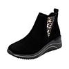 Keilsneaker REMONTE, Damen, Gr. 41, schwarz (schwarz, leo), Veloursleder, Elastischer Einsatz, casual, Schuhe, Boots, Chelseaboots, Stiefelette mit Softfußbett