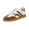 Sneaker GANT "Cuzmo", Herren, Gr. 41, weiß (sanftes weiß), Leder, kontrastfarbene Details, casual,retro, Schuhe, Retro Sneaker, Schnürschuh mit Lederinnensohle