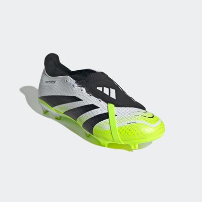 Fußballschuh ADIDAS PERFORMANCE "PREDATOR LEAGUE FOLD-OVER TONGUE FG/MG", Gr. 44, bunt (cloud weiß, core schwarz, lucid lemon), Synthetik, sportlich, Schuhe, geeignet für Rasen- und Kunstrasenplätze Image