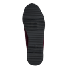 Keilsneaker MARCO TOZZI, Damen, Gr. 40, rot (dunkelrot), Textil, Lederimitat, unifarben, sportlich, Schuhe, Freizeitschuh, Halbschuh, Schnürschuh mit Außenreißverschluss