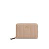 Geldbörse TOMMY HILFIGER "TH FEMININE MED ZA", grau (taupe), Lederimitat, unifarben, elegant, Kleinlederwaren, Damen Geldbeutel, Portemonnai mit TH-Schmuckelement