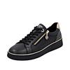 Plateausneaker REMONTE "Elisabeth Hurley-Collection", Damen, Gr. 43, gold (schwarz, goldfarben), Leder, Lederimitat, kontrastfarbene Details, sportlich, Schuhe, Schnürschuh, Halbschuh, Freizeitschuh mit Lite´n Soft Ausstattung