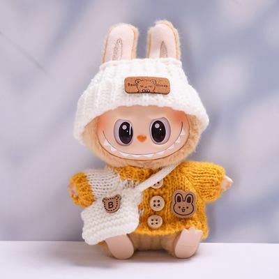 Clothes for 17cm Dolls Fashion Garment Accessories(No Doll) Cute Sweater Suitable for 6.69inch (17cm) Doll Soft Cotton Clothing Replacement