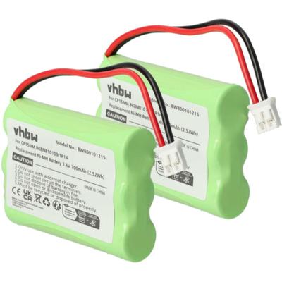 Vhbw - 2x Akku kompatibel mit Ericsson dect 260, 230i, 230 schnurlos Festnetz Telefon (700 mAh, 3,6 Image