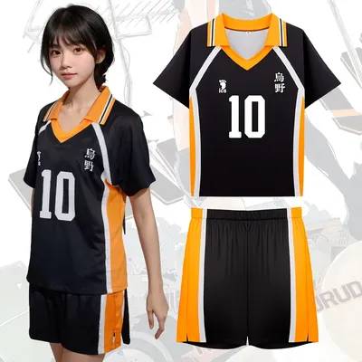 Cartoon Anime Haikyuuing Karasuno Koukou High School Cosplay Costumes Volleyball Uniforms Sportswear Hinata Shoyo Kageyama Tobio