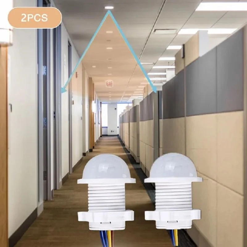 2PCS Smart PIR Sensor Detektor Schalter 110V 220V Menschlichen Körper Infrarot Motion Sensor Indction Auto On Off licht Schalter Image