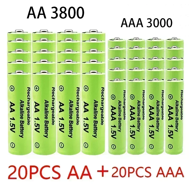 1,5 V AA + AAA NI MH Wiederaufladbare AA Batterie AAA Alkaline 2100-3000 mah Für Taschenlampe Spielzeug Uhr MP3 Player ersetzen Ni-Mh Teig Image