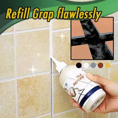 280ml Ceramic Tile Joint Bathroom Grout Repair Agent Waterproof Wall Filler Fungi Mouldproof Cleaner Caulking Agent Black/Grey