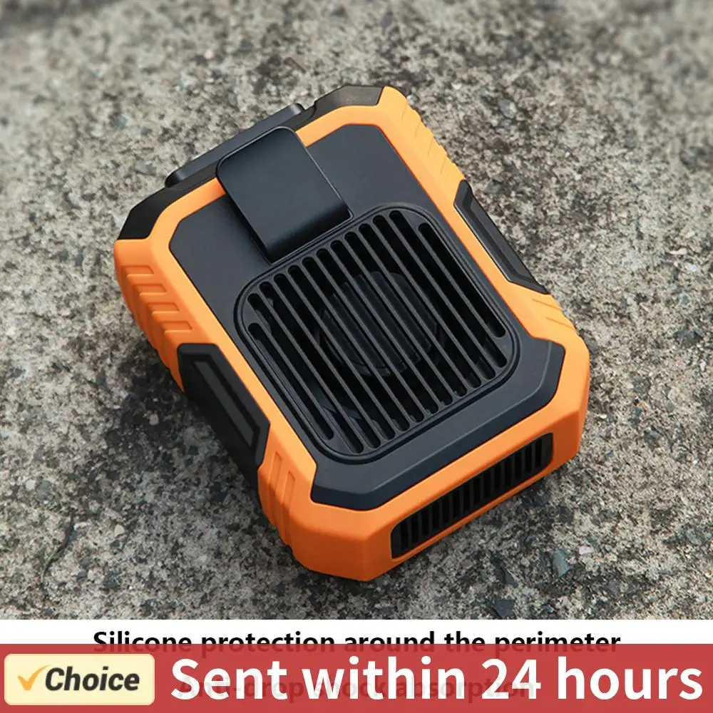 Tragbarer Riemen ventilator 3-Gang 4000mAh Freis prec heinrich tung USB wiederauf ladbare Kühlung Taillen ventilator Notfall mobile Strom versorgung ohne Klinge für den Außenbereich Image