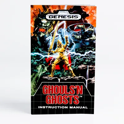 Retro Ghouls 'N Ghosts 16bit game cartridge for Sega Genesis Megadrive video game consoles