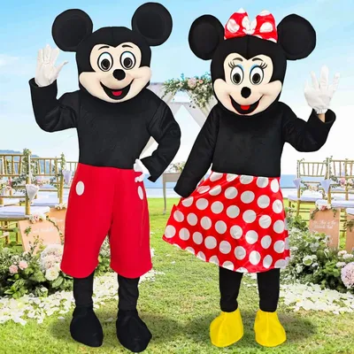 Disney Neue Mickey Minnie Maus Maskottchen Cosplay Kostüme Cartoon Charaktere Erwachsene Kostüm Anzüge Urlaub Karneval Event Requisiten Image